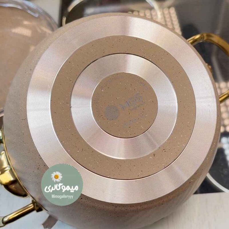 سرویس قابلمه چدن گرانیت 10 پارچه برند M.G.S ج