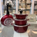 سرویس قابلمه 7 پارچه عروس مدل خطی - تصویر 6