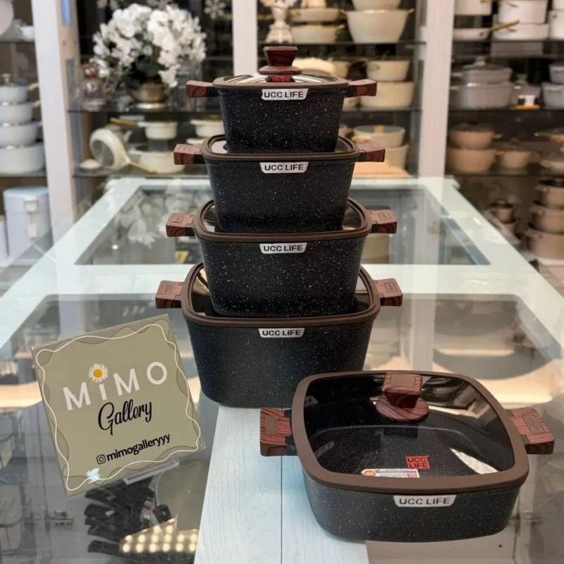 سرویس قابلمه 10 پارچه یو سی سی لایف قالب مربع - تصویر 5