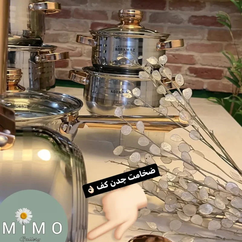 سرویس قابلمه استیل کرکماز 12پارچه - تصویر 14