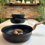 ماهیتابه تکدسته چدن گرانیتی هاناتک در سه سایز مختلف - تصویر 7