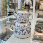 کتری قوری لعابی طرح دار لورنز در طرح های مختلف