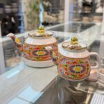 کتری قوری لعابی طرح دار لورنز در طرح های مختلف - تصویر 13