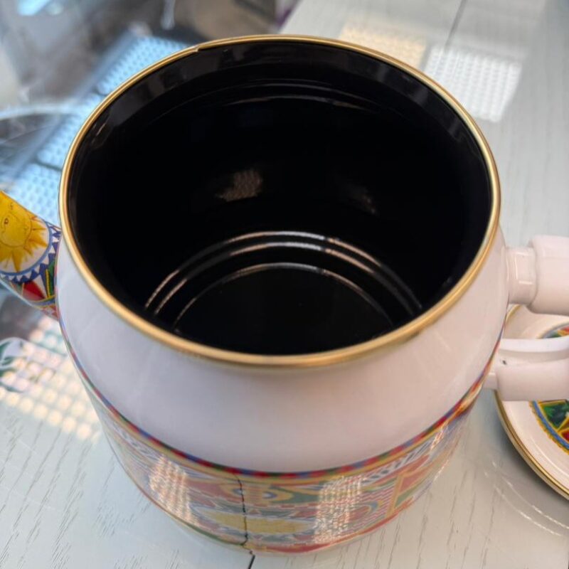 کتری قوری لعابی طرح دار لورنز در طرح های مختلف - تصویر 16