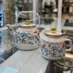 کتری قوری لعابی طرح دار لورنز در طرح های مختلف - تصویر 2