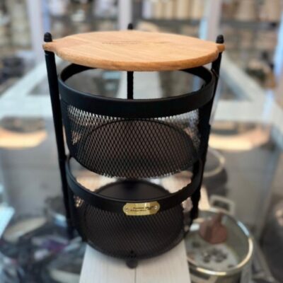 سبد سیب زمینی پیاز فلزی برند آسمان مدل گرد س