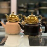 کتری قوری نزاز با قوری طلایی مدل 2407