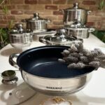 سرویس قابلمه استیل کرکماز 16 پارچه - تصویر 7