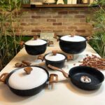 سرویس قابلمه گرانیتی هاناتک 9 پارچه در دو سایز متنوع - تصویر 2