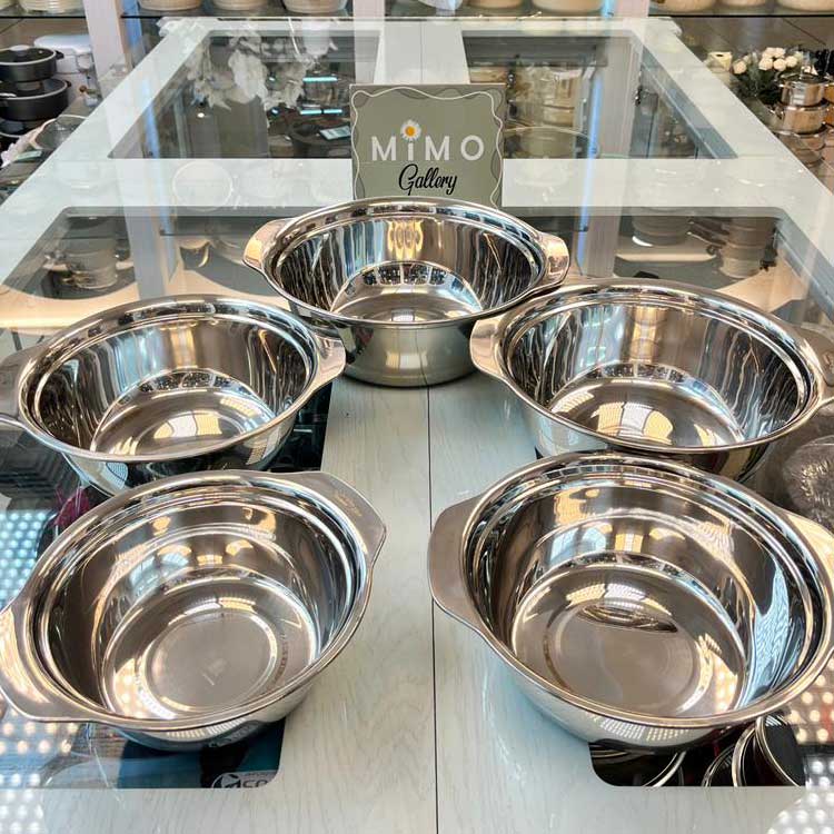 ست آیکش پنج تایی استیل یونیک ب