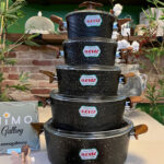 قابلمه چدن گرانیتی کاملا نچسب اویز مدل سوینگ در سایزهای مختلف - تصویر 2