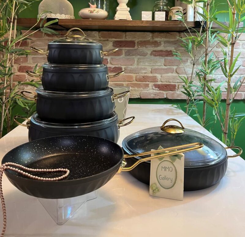 سرویس قابلمه چدن گرانيتی ۱۱ پارچه مدل لورنز - تصویر 10