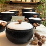 قابلمه تکی هاناتک رنگ مشکی با درب سفید در سایزهای مختلف - تصویر 5