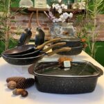 ست ماهیتابه چدن گرانیتی 11 پارچه اویز تحت لیسانس ترک