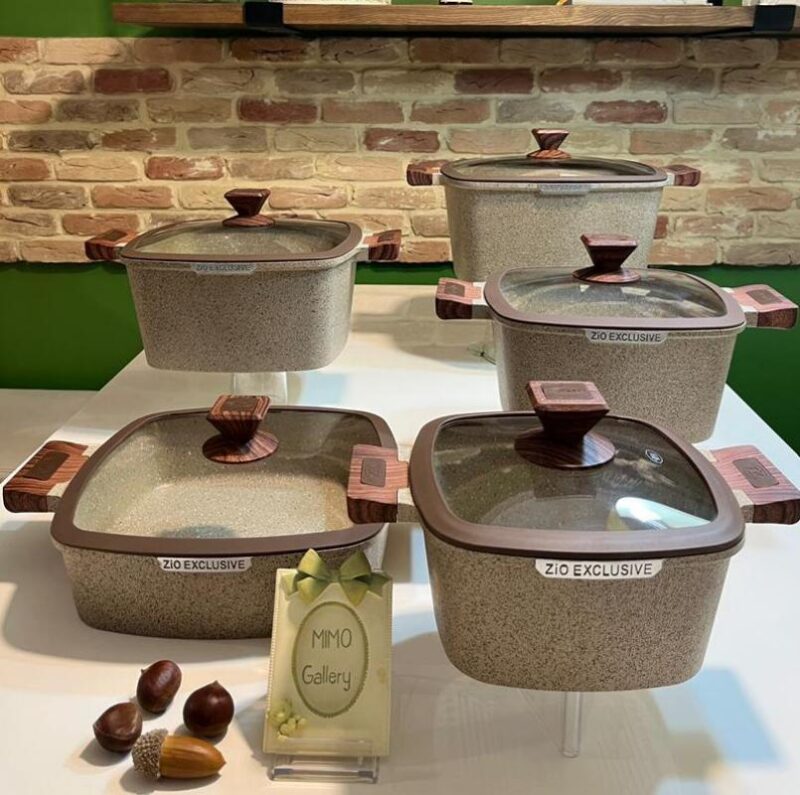 سرویس قابلمه 10 پارچه مربعی زیو مدل 7170 - تصویر 8