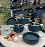 سرویس قابلمه 9 پارچه چدن گرانیتی پرارین - تصویر 10