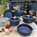 سرویس قابلمه 9 پارچه چدن گرانیتی پرارین