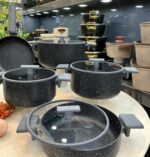 سرویس قابلمه 9 پارچه چدن گرانیتی پرارین - تصویر 23