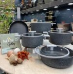 سرویس قابلمه 9 پارچه چدن گرانیتی پرارین - تصویر 13