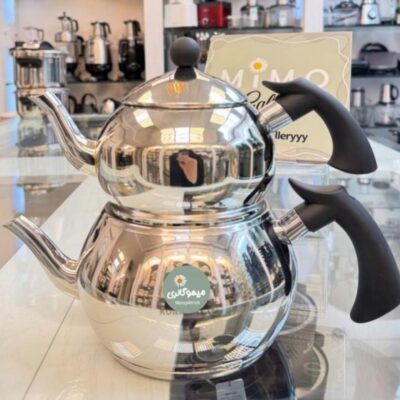 کتری قوری استیل کرکماز 3 لیتری مدل خمره ای ج