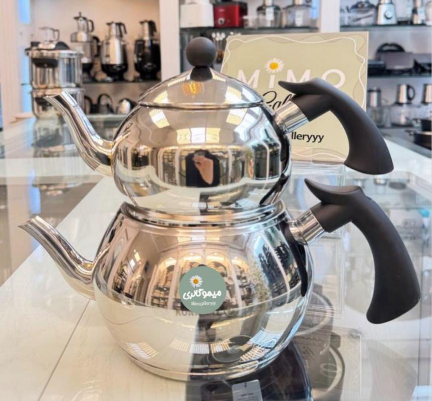 کتری قوری استیل کرکماز 3 لیتری مدل خمره ای ج