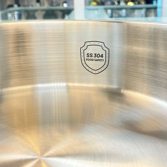 سرویس قابلمه استیل 10 پارچه دیواره بلند لایف اسمایل مدل سوپ خوری د