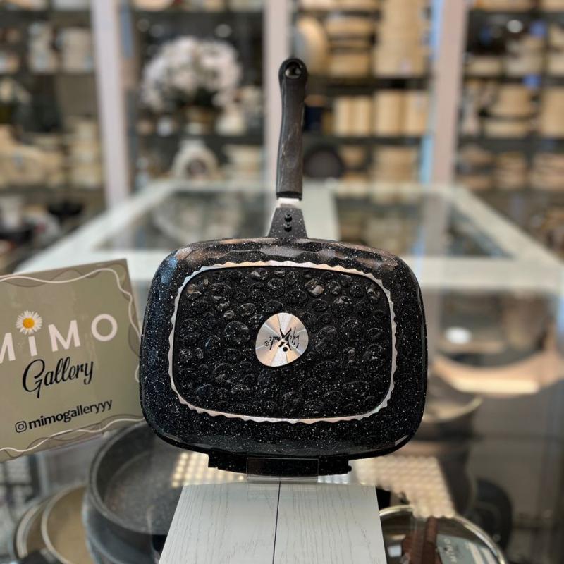 ماهیتابه دوطرفه رژیمی چدن گرانیتی لایف اسمایل ب