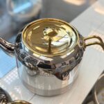 کتری قوری استیل نزاز طرح دسته طلایی - تصویر 4