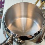 کتری قوری استیل نزاز طرح دسته طلایی - تصویر 8