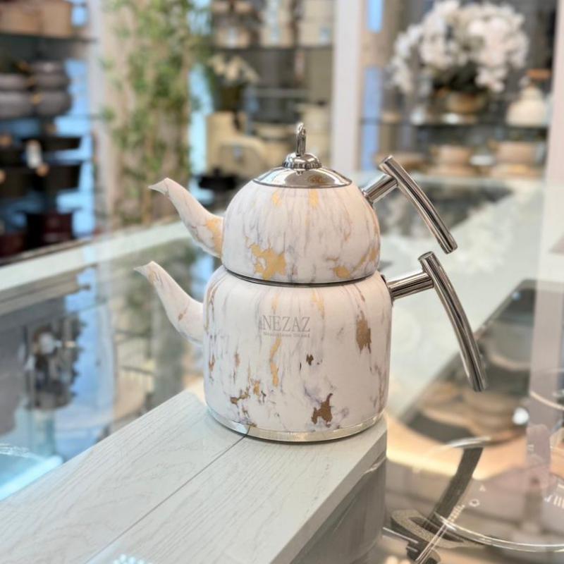 کتری قوری دسته بغل نزاز مدل 5012 ب