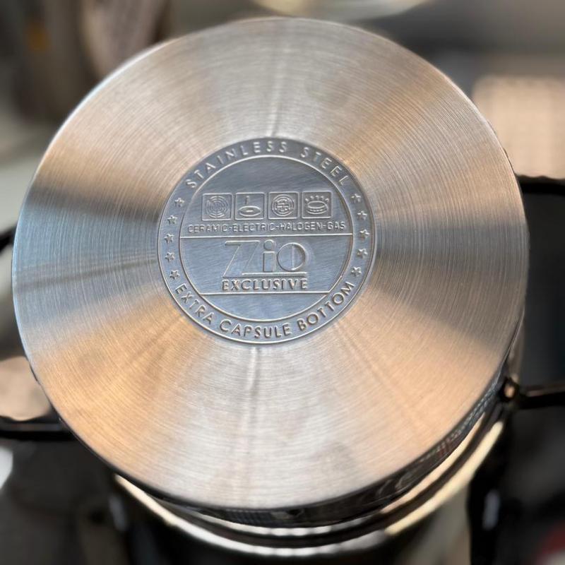 سرویس قابلمه استیل 8 پارچه زیو مدل 1378/4s26 ب