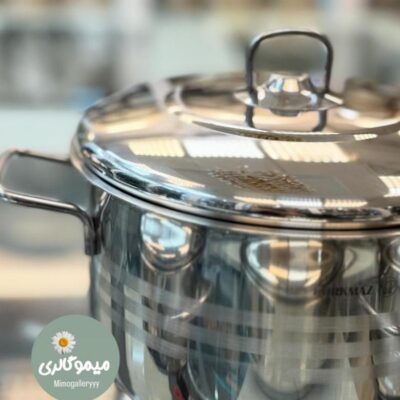 سرویس قابلمه استیل کرکماز 9 پارچه مدل 1900 ب