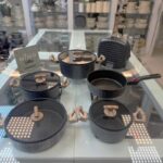 سرویس قابلمه ۱۰ پارچه چدن گرانیتی السا مدل درب سیلیکونی