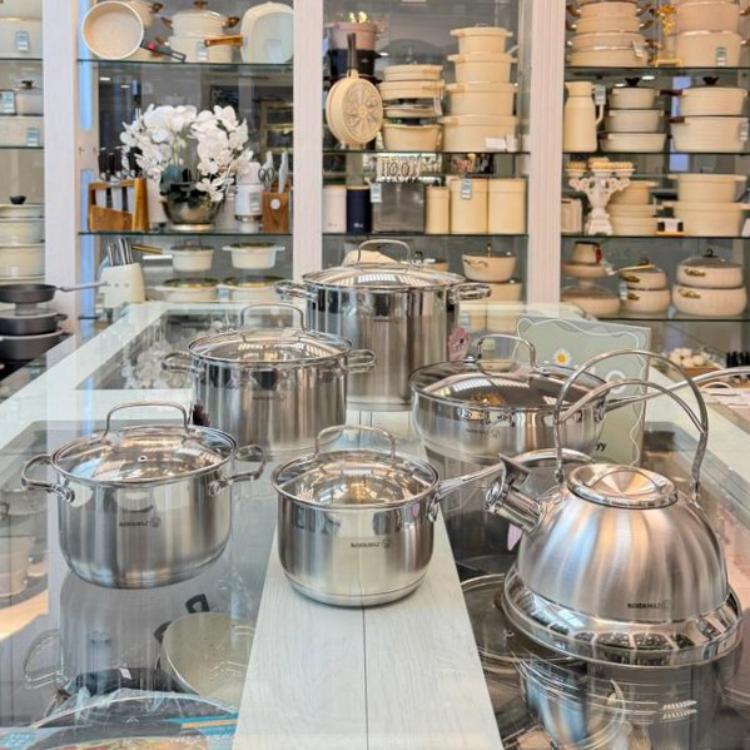 سرویس قابلمه استیل 12 پارچه کرکماز مدل A1827 الف