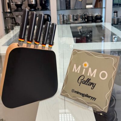 سرویس چاقو عرشیا بهمراه استند بامبو دو رو الف