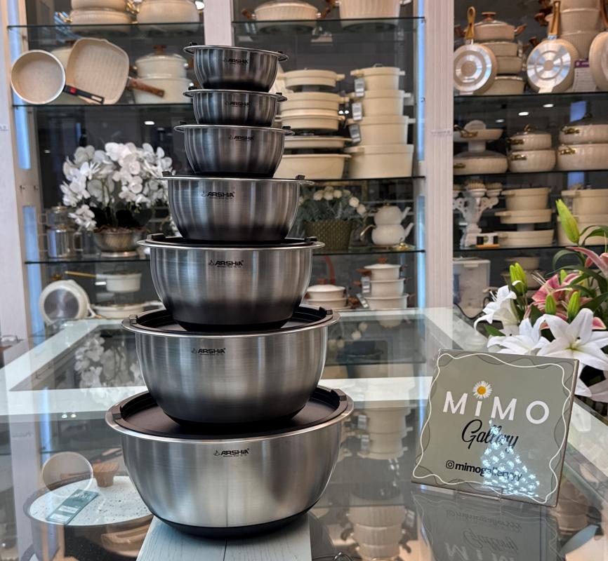 ظرف ۱۴ پارچه استیل دربدار عرشیا ج