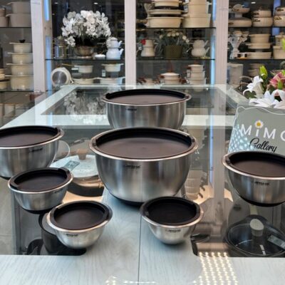 ظرف ۱۴ پارچه استیل دربدار عرشیا د