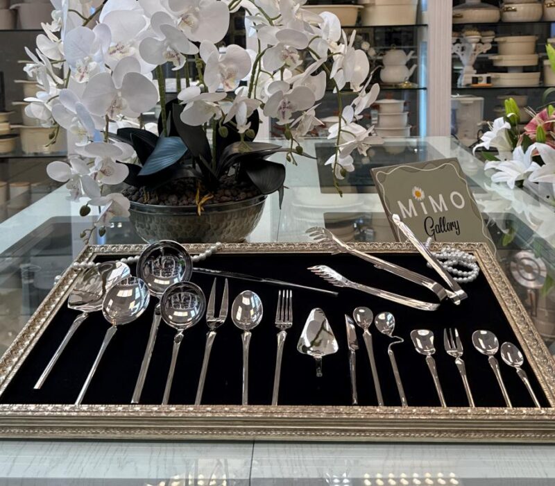 سرویس قاشق چنگال استیل 30 نفره ۱۴۳ پارچه - تصویر 19