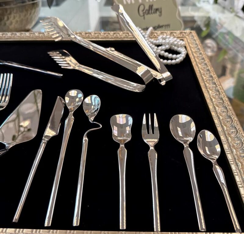 سرویس قاشق چنگال استیل 30 نفره ۱۴۳ پارچه - تصویر 16