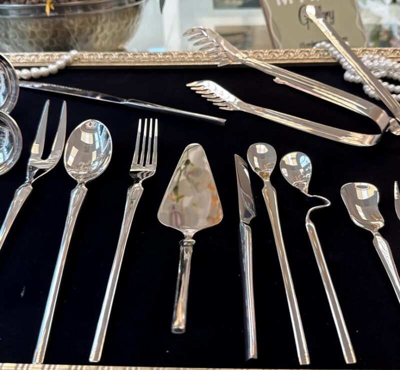 سرویس قاشق چنگال استیل 30 نفره ۱۴۳ پارچه - تصویر 15