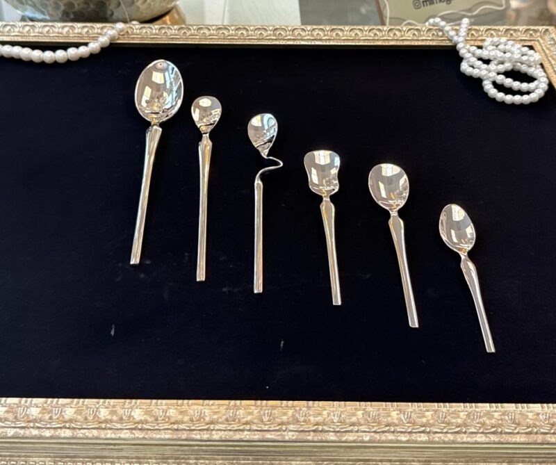 سرویس قاشق چنگال استیل 30 نفره ۱۴۳ پارچه - تصویر 7