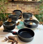 سرویس قابلمه ۱۰ پارچه چدن گرانیتی برند pmt - تصویر 11