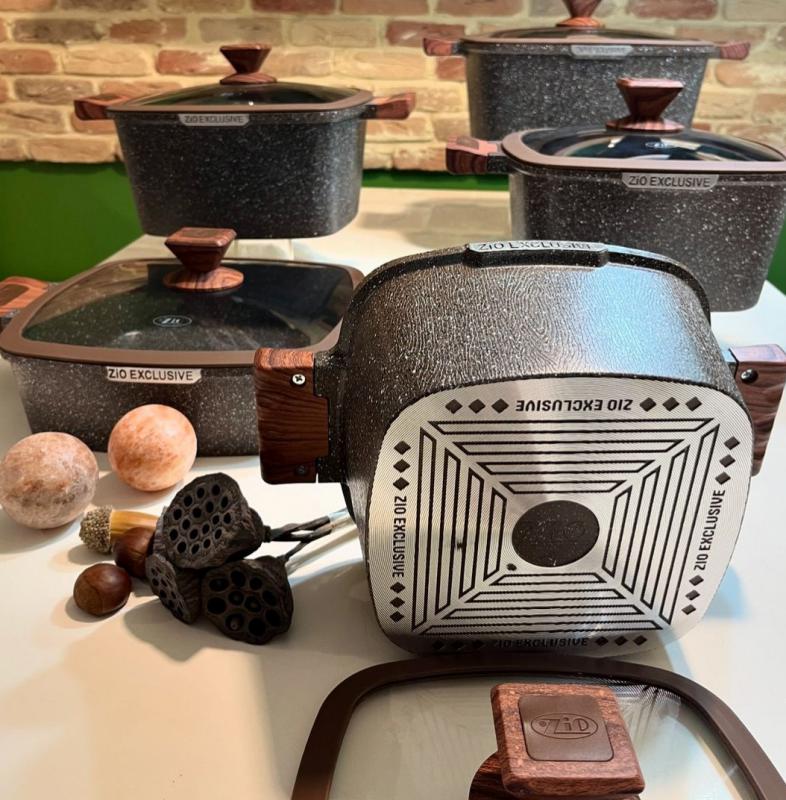 سرویس قابلمه 10 پارچه مربعی زیو مدل 7170 - تصویر 5