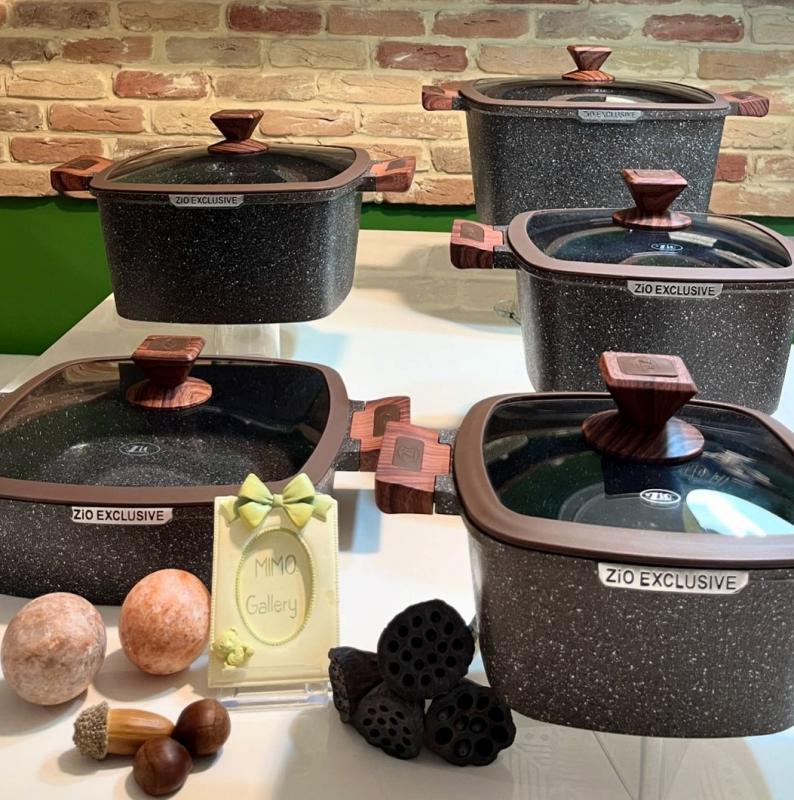 سرویس قابلمه 10 پارچه مربعی زیو مدل 7170 - تصویر 7