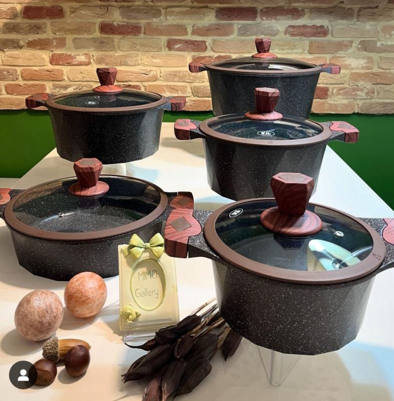 سرویس قابلمه 10 پارچه زیو مدل دیاموند 7110 - تصویر 1