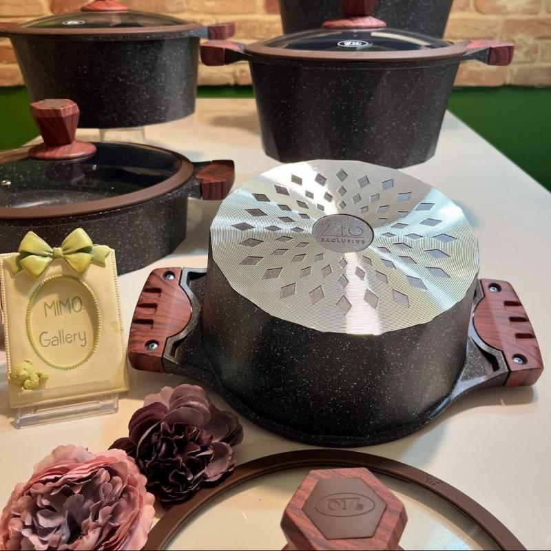 سرویس قابلمه 10 پارچه زیو مدل دیاموند 7110 - تصویر 3