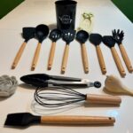 سرویس کفگیر ملاقه 12 پارچه سیلیکونی شف مدل کیچن ست