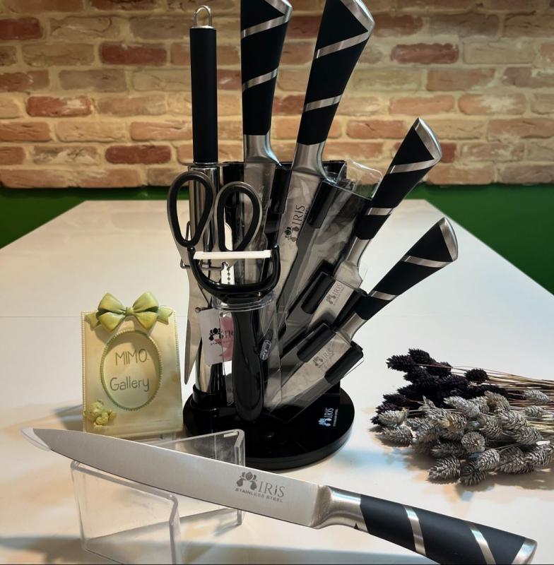 سرویس چاقو آشپزخانه 9 پارچه آیریس IRIS - تصویر 3