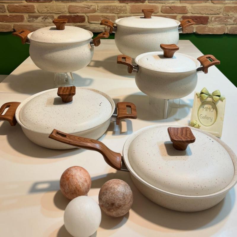 سرویس قابلمه گرانیتی هاناتک 10 پارچه‎ - تصویر 11