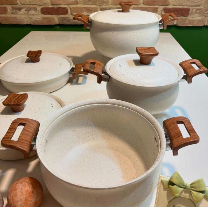 سرویس قابلمه گرانیتی هاناتک 10 پارچه‎ - تصویر 10